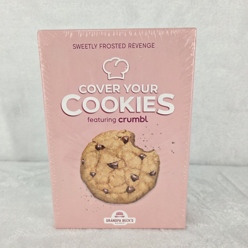 Cover Your Cookies Crumbl Card Party Game Grandpa Beck's Games 2022 New Sealed
